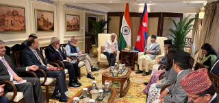 प्रधानमन्त्री प्रचण्ड र भारतका नवनियुक्त मन्त्री एस जयसङ्करबीच भेटवार्ता 