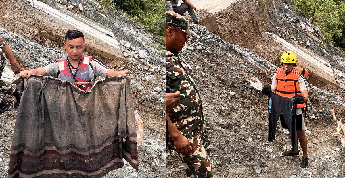 त्रिशुलीमा बेपत्ता बसको पर्दा भेटियो