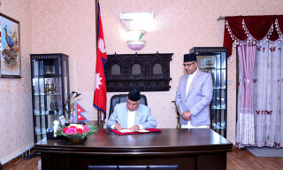 संविधानको धारा ७६ (२) अनुसार सरकार गठनका लागि राष्ट्रपतिद्धारा आह्वान 