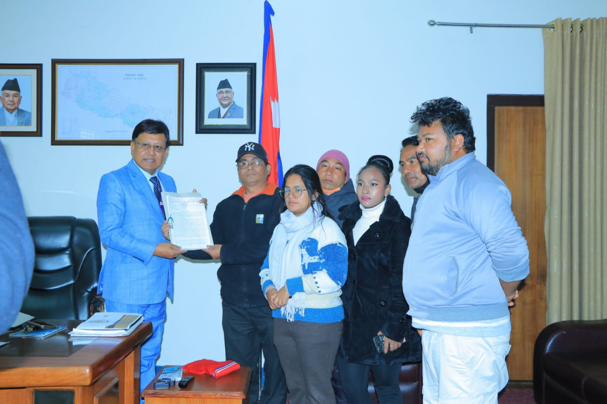 नेपाल जनसाँस्कृतिक महासंघले चलचित्र बोर्डमा बुझायो ज्ञापनपत्र